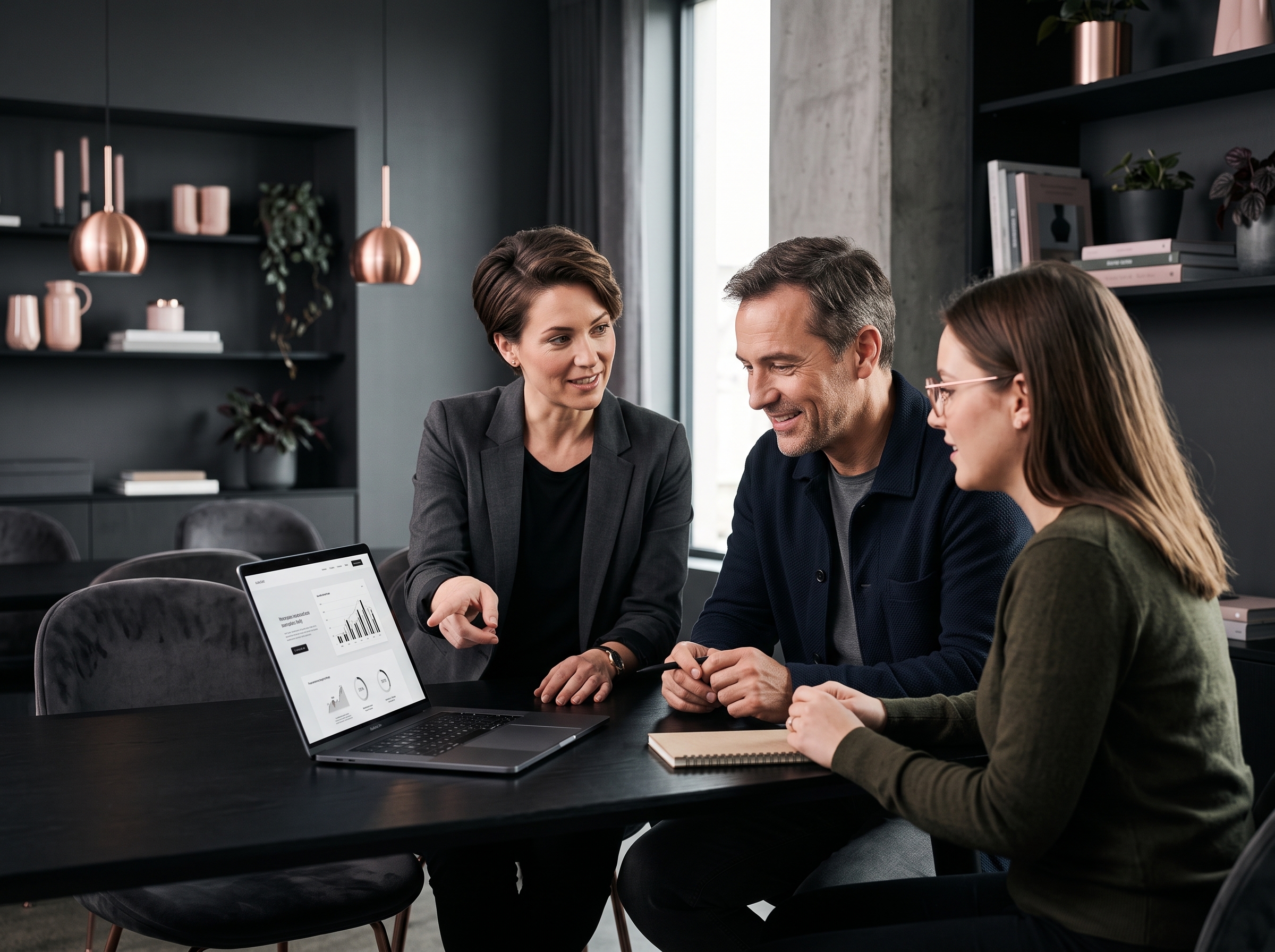 Equipo Andpire Tech colaborando con emprendedores